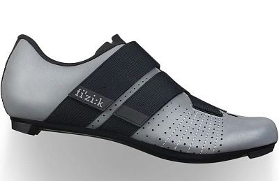 Превью  Велотуфли шоссейные FIZIK Tempo Powerstrap R5 Reflective Grey/Black
